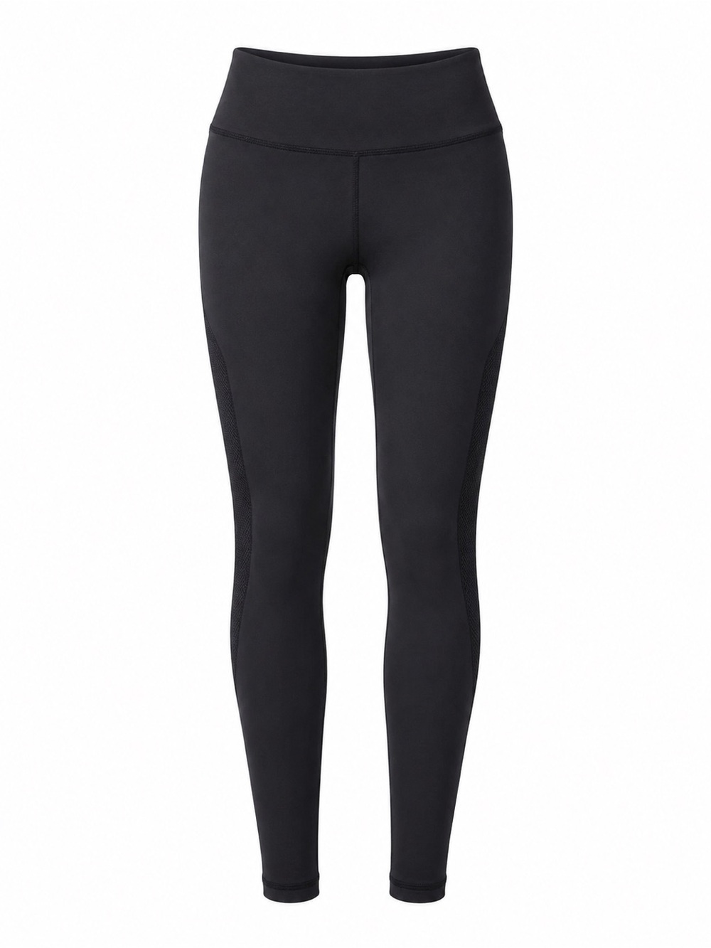 Lululemon Black High-Waist Mesh Panel Leggings Size 6 Yoga Pants